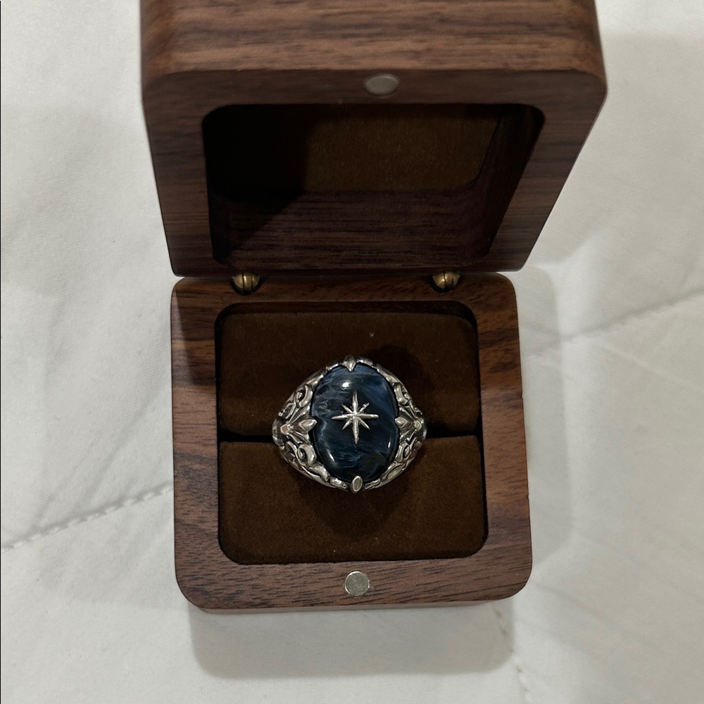 CLOCKS + COLOURS Seeing Stars x Blue Pietersite Ring